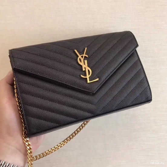 YSL CASSANDRE MATELASSÉ CHAIN WALLET 0815